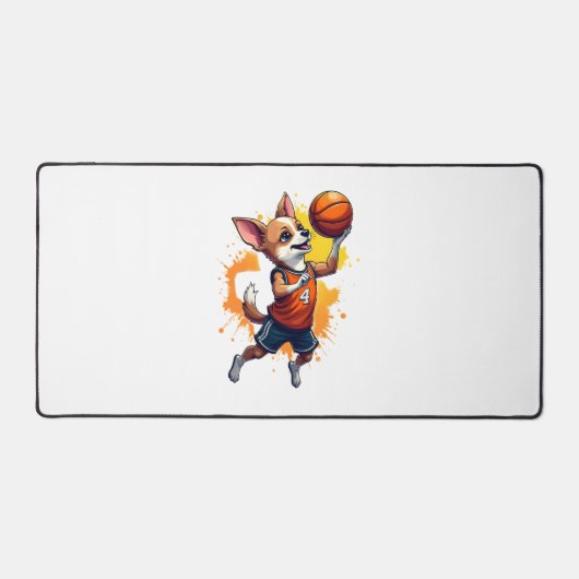 Chihuahua  Basketball  Player  Sport  Dunk  Copy デスクマット (正面)
