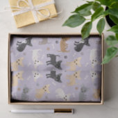 Chihuahua Bones and Paws Purple 薄葉紙 (ギフト)