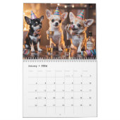 Chihuahua Calendar カレンダー (1月 2026)