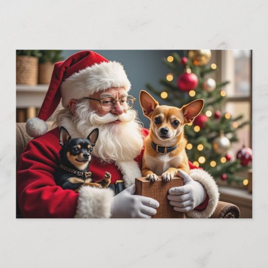 Chihuahua Christmas Card シーズンカード (正面)