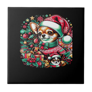Chihuahua Christmas Cheer! Classic T-Shirt タイル
