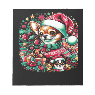 Chihuahua Christmas Cheer! Classic T-Shirt ノートパッド