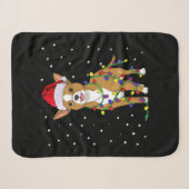 Chihuahua Christmas Dog シェルパブランケット (正面(横))