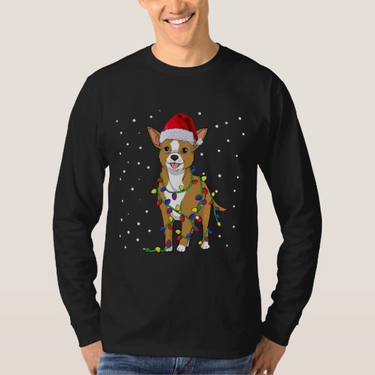 Chihuahua Christmas Dog Tシャツ (正面)