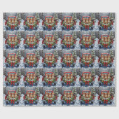 Chihuahua Christmas Red Truck Holiday ラッピングペーパー (フラット)