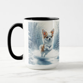 Chihuahua Christmas Snow Coffee Mug マグカップ