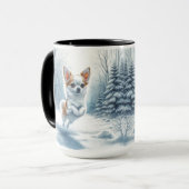 Chihuahua Christmas Snow Coffee Mug マグカップ (正面左)
