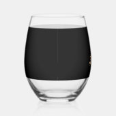 Chihuahua Christmas Tree Funny Tee Xmas Chihuahua ステムなしワイングラス (右)