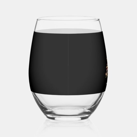 Chihuahua Christmas Tree Funny Tee Xmas Chihuahua ステムなしワイングラス (右)