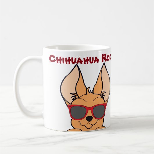 Chihuahua Coffe Cup コーヒーマグカップ (左)