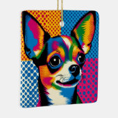 Chihuahua, Colorful Pop Art Style, セラミックオーナメント (右)