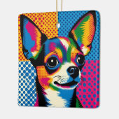 Chihuahua, Colorful Pop Art Style, セラミックオーナメント (左)