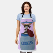Chihuahua Cookie Thief エプロン (着用した状態)
