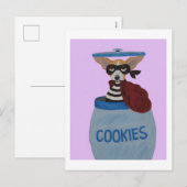 Chihuahua Cookie Thief シーズンポストカード (正面/裏面)