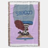 Chihuahua Cookie Thief スローブランケット (正面縦)