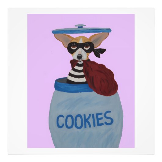 Chihuahua Cookie Thief フォトプリント (正面)