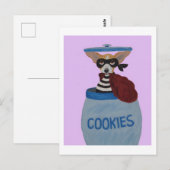 Chihuahua Cookie Thief ポストカード (正面/裏面)