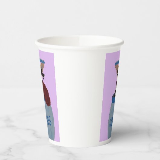 Chihuahua Cookie Thief 紙コップ (左)