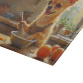 Chihuahua Cooking in Kitchen カッティングボード (角)