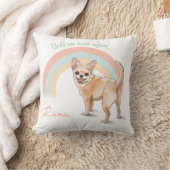 Chihuahua Custom Pillow – Rainbow Bridge Memorial  クッション (ブランケット)