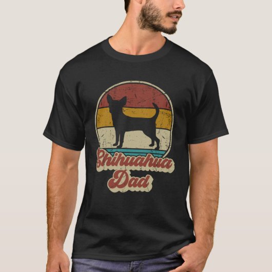 Chihuahua Dad Dog Men Chihuahua Dog Daddy Tシャツ (正面)