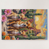 Chihuahua Desert Bloom Art ジグソーパズル (横)