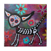 CHIHUAHUA DIA DE LOS MUERTOS TILE タイル (正面)