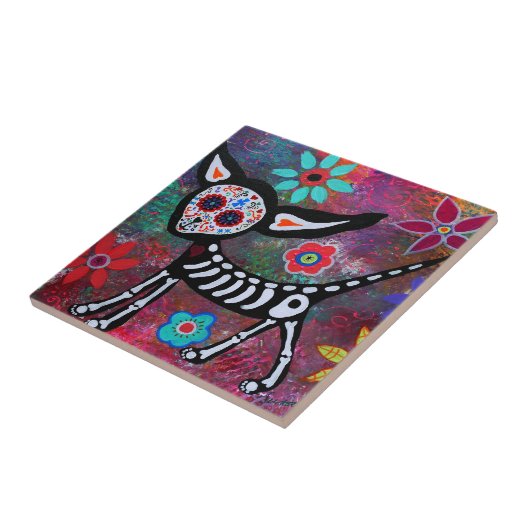 CHIHUAHUA DIA DE LOS MUERTOS TILE タイル (側面)
