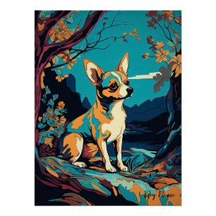 Chihuahua Dog 002 - Bruno Pokopen ポスター