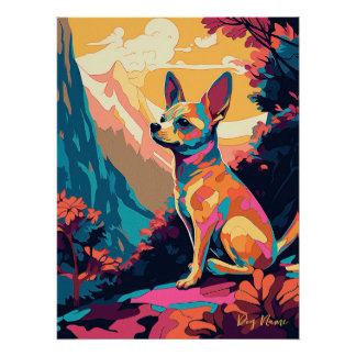 Chihuahua Dog 003 - Bruno Pokopen ポスター