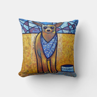 Chihuahua Dog Art - Contemporary Cubist Throw Pill クッション