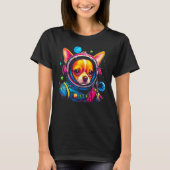 Chihuahua Dog as Astronaut Tシャツ (正面)