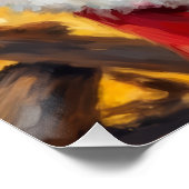 Chihuahua Dog Christmas Stocking Surprise Art ポスター (コーナー)