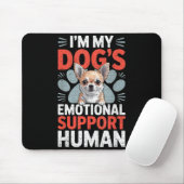 Chihuahua Dog Emotional Suprt Human マウスパッド (マウス)