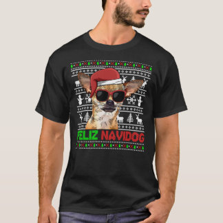 Chihuahua Dog Feliz Navidog Funny Christmas Sweats Tシャツ