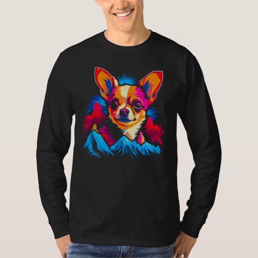 Chihuahua Dog Mountain Tシャツ (正面)