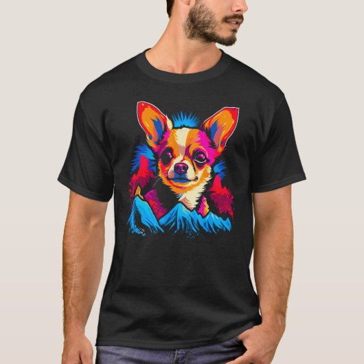 Chihuahua Dog Mountain Tシャツ (正面)