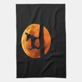 Chihuahua Dog Silhouette Moon chiwawa lover Classi キッチンタオル (縦)