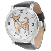 Chihuahua Dog Wrist Watch Cute Pet Style 腕時計 (アングル)