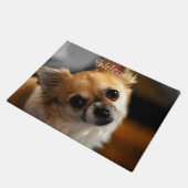 Chihuahua Door Matようこそ写真を追加 ドアマット (アングル)