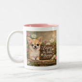 Chihuahua Enjoy the little things. ツートーンマグカップ (左)
