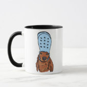 Chihuahua Funny Dog Meme Wearing Crock Mug マグカップ (左)
