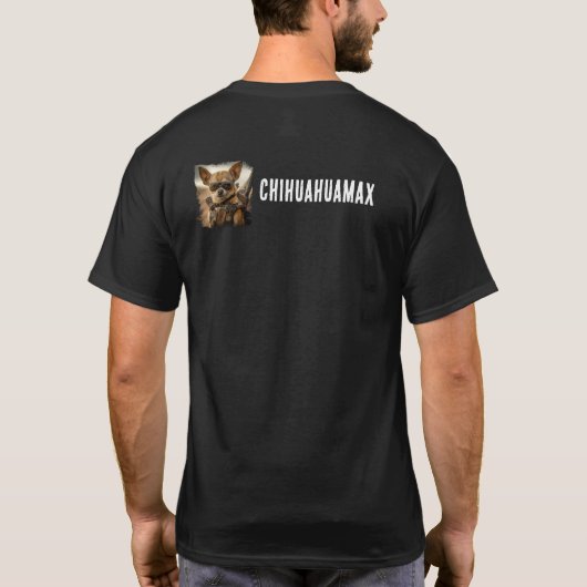 Chihuahua Fury: Mad Max Edition" Tシャツ (裏面)
