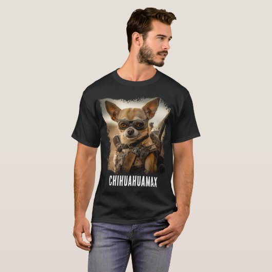 Chihuahua Fury: Mad Max Edition" Tシャツ (正面フル)