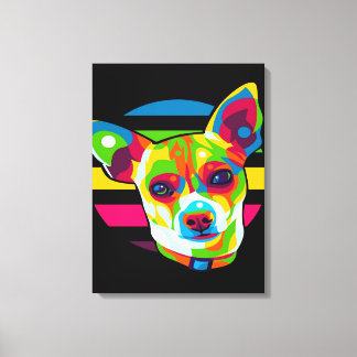 Chihuahua Head_Dog Lover キャンバスプリント