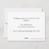 Chihuahua Holiday Postcard シーズンカード (裏面)