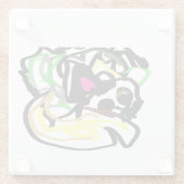 Chihuahua home ガラスコースター (裏面)