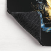 Chihuahua howling to the moon vintage funny マウスパッド (コーナー)