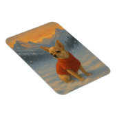 Chihuahua in the Snow マグネット (右側)