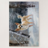 Chihuahua  Let It Snow Christmas ジグソーパズル (縦)